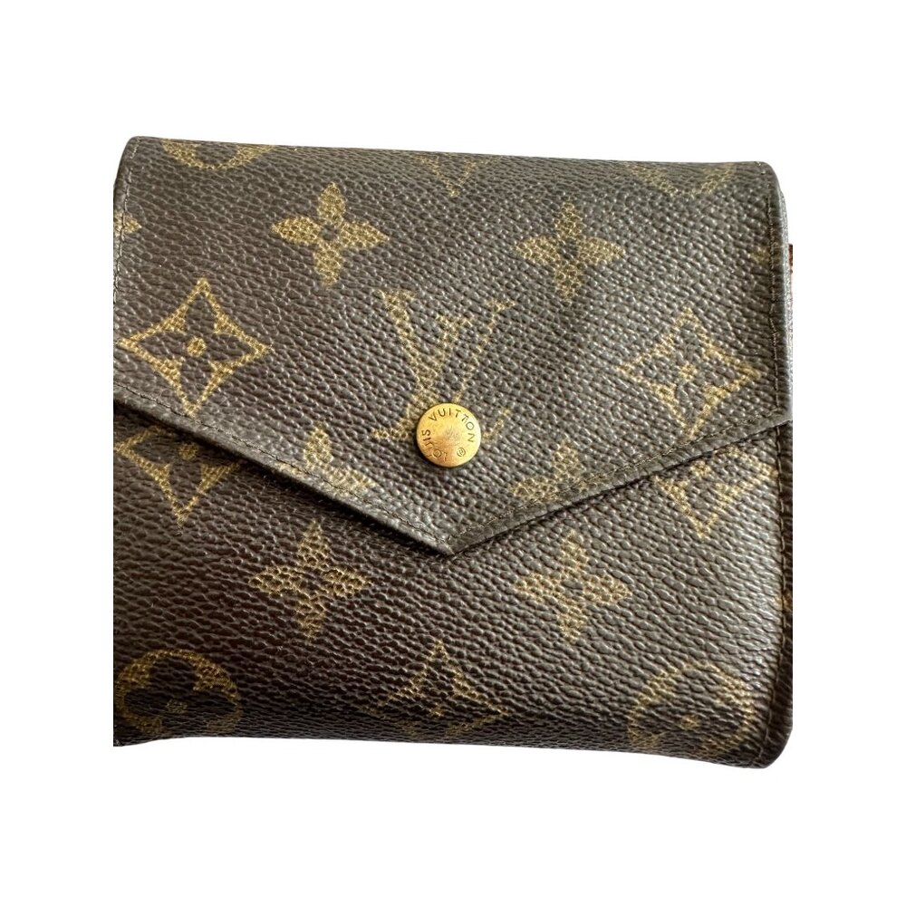 LOUIS VUITTON Brown Elise Monogram Snap Wallet - Picture 2 of 12